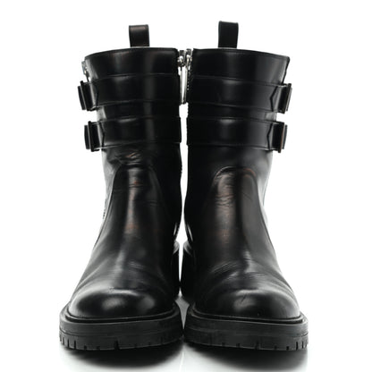 Givenchy Calfskin Double Buckle Ankle Boots 37 Black 2 of 12