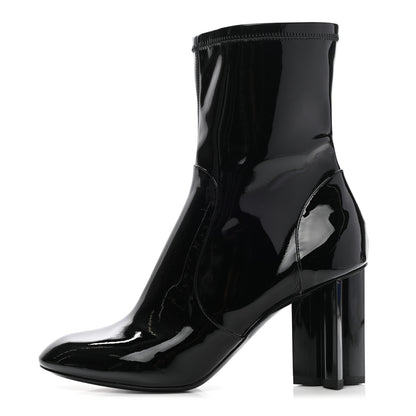 Louis Vuitton Patent Silhouette Ankle Boots 39 Black 1 of 8