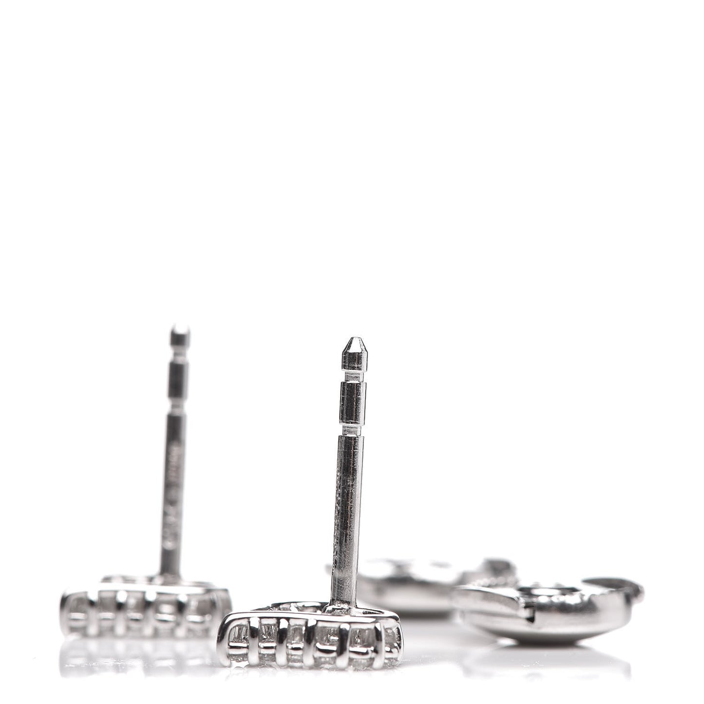 Platinum Diamond Extra Mini Heart Earrings