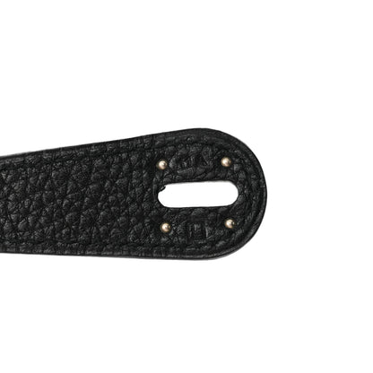 Hermes Taurillon Clemence Lindy 30 Black 7 of 16