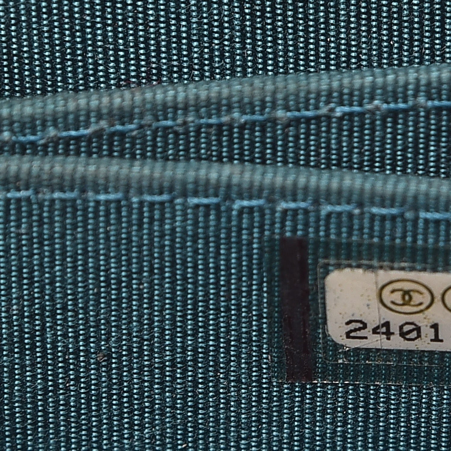 Chanel Metallic Lambskin Quilted Zip Around Coin Purse Wallet Turquoise 7 of 8