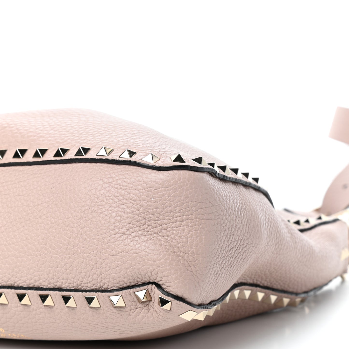 Pebbled Calfskin Small Rockstud Flip-Lock Messenger Bag Poudre
