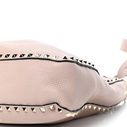 Valentino Garavani Pebbled Calfskin Small Rockstud Flip-Lock Messenger Bag Poudre 8 of 10