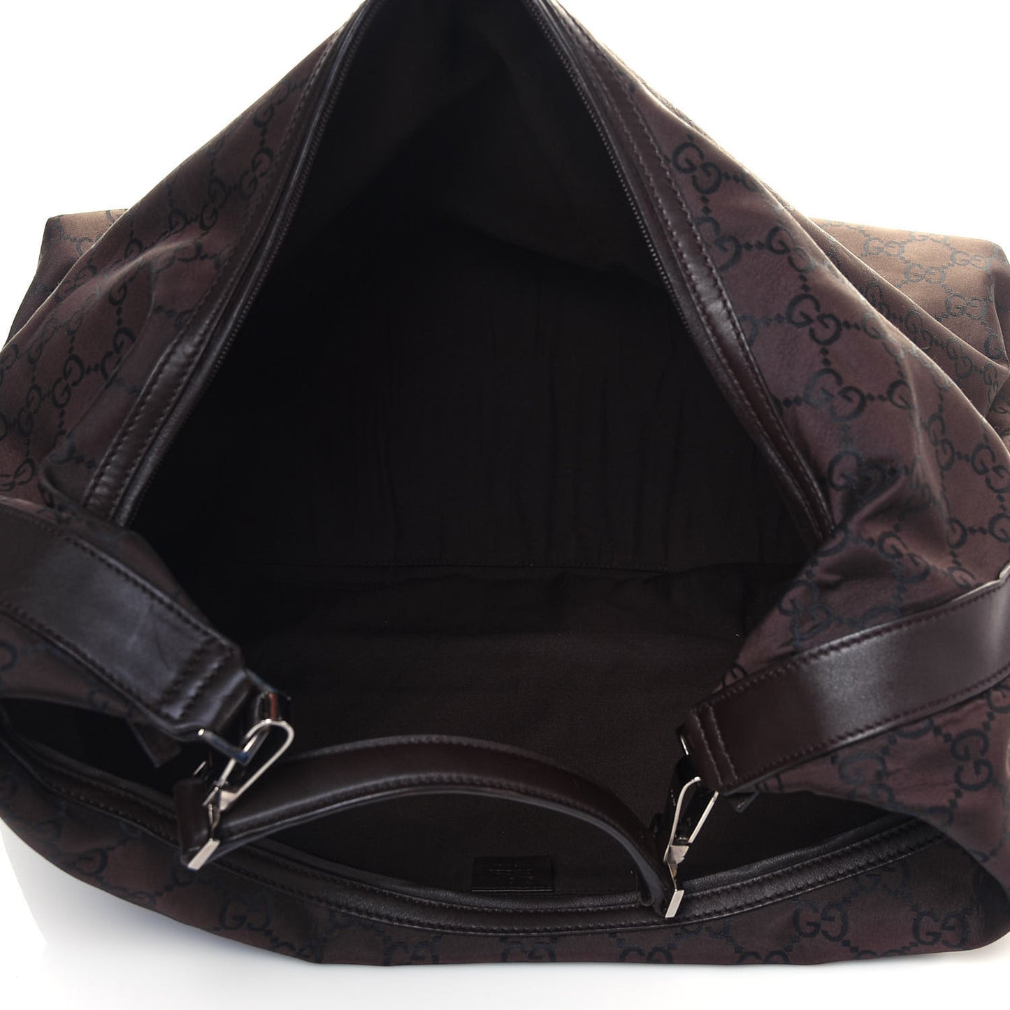 Nylon Monogram Extra Large Hobo Dark Brown
