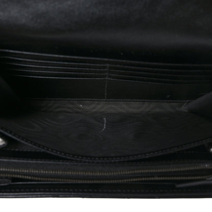 Gucci Calfskin Matelasse GG Marmont Chain Wallet Black 6 of 10