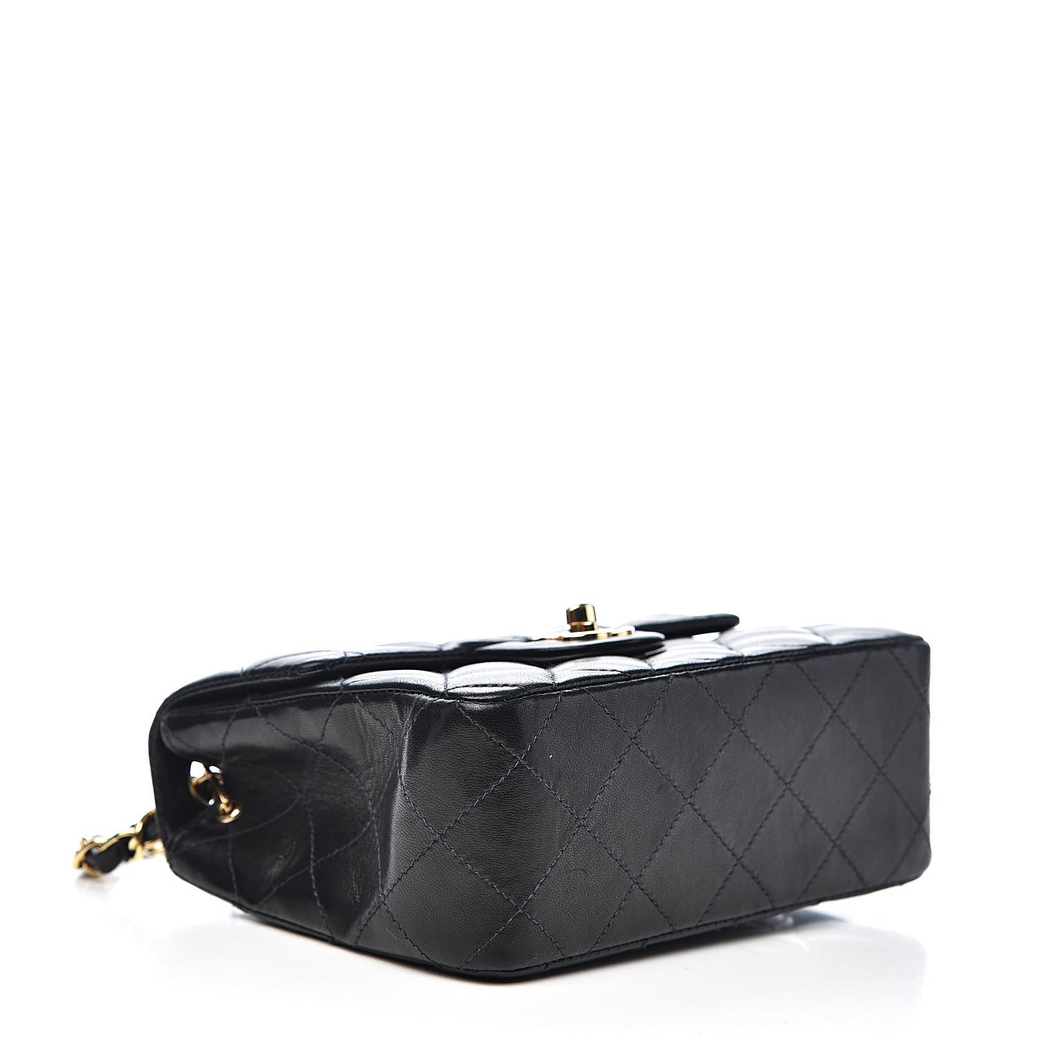 Chanel Lambskin Quilted Mini Square Flap Black 4 of 13