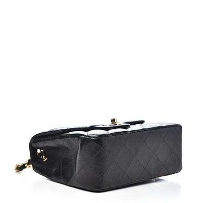 Chanel Lambskin Quilted Mini Square Flap Black 4 of 13