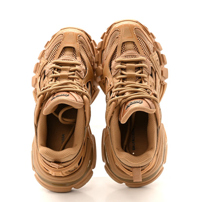 Balenciaga Rubber Mesh Monocolor Clear Sole Womens Track.2 Open Sneakers 35 Light Brown 2 of 11