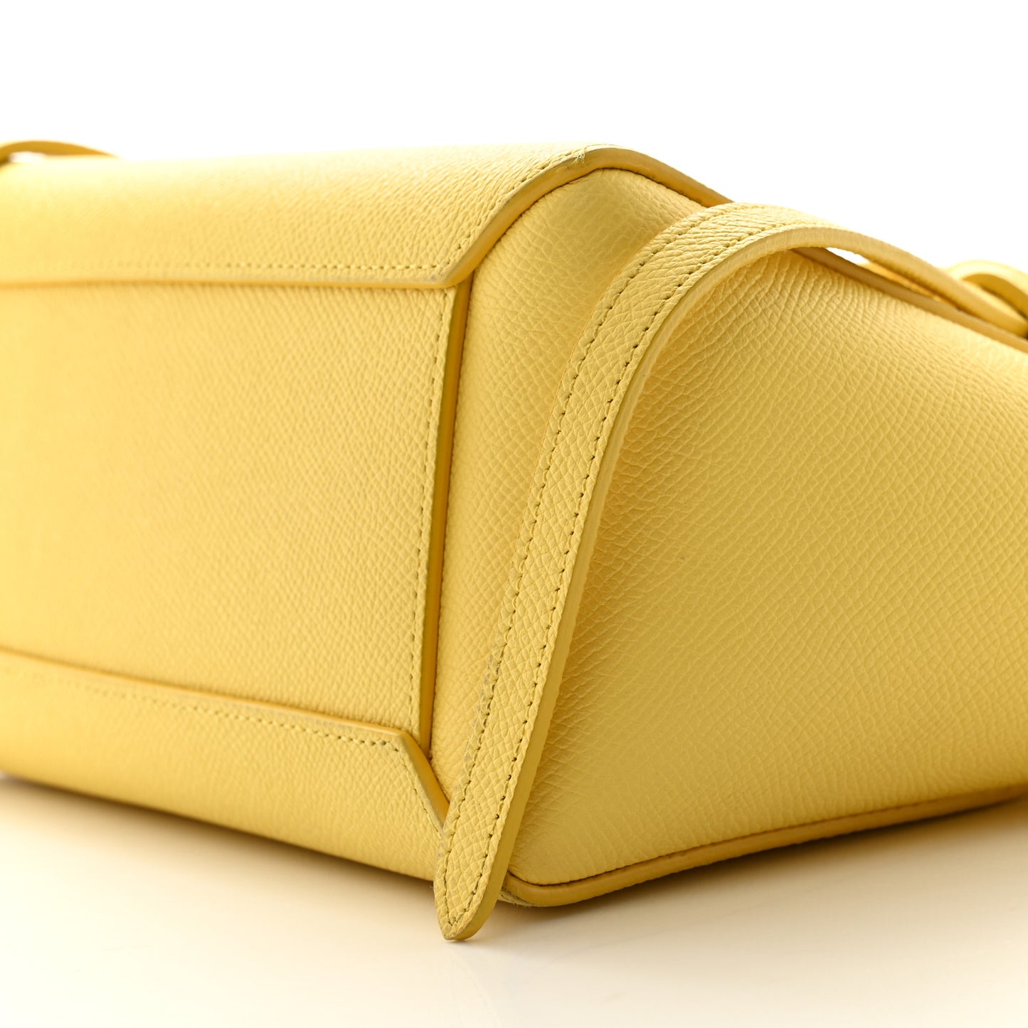 Grained Calfskin Nano Belt Bag Citron