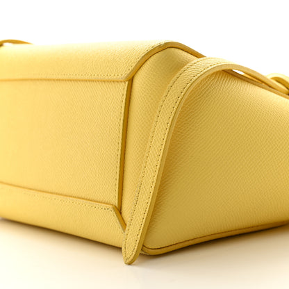 Celine Grained Calfskin Nano Belt Bag Citron 10 of 14