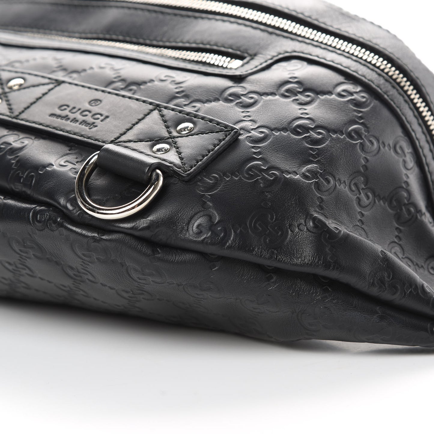 Guccissima Web Belt Bag Black