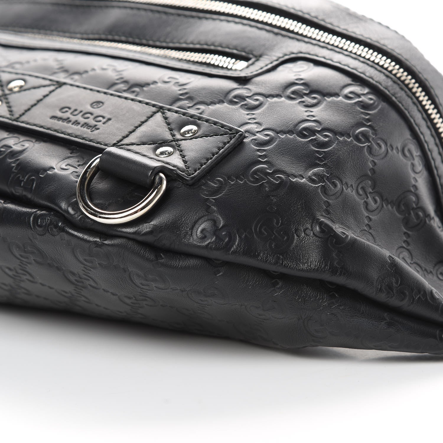 Gucci Guccissima Web Belt Bag Black 10 of 12