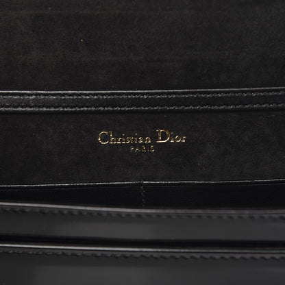 Christian Dior Patent Studded Diorama Wallet on Chain Pouch Black 5 of 8
