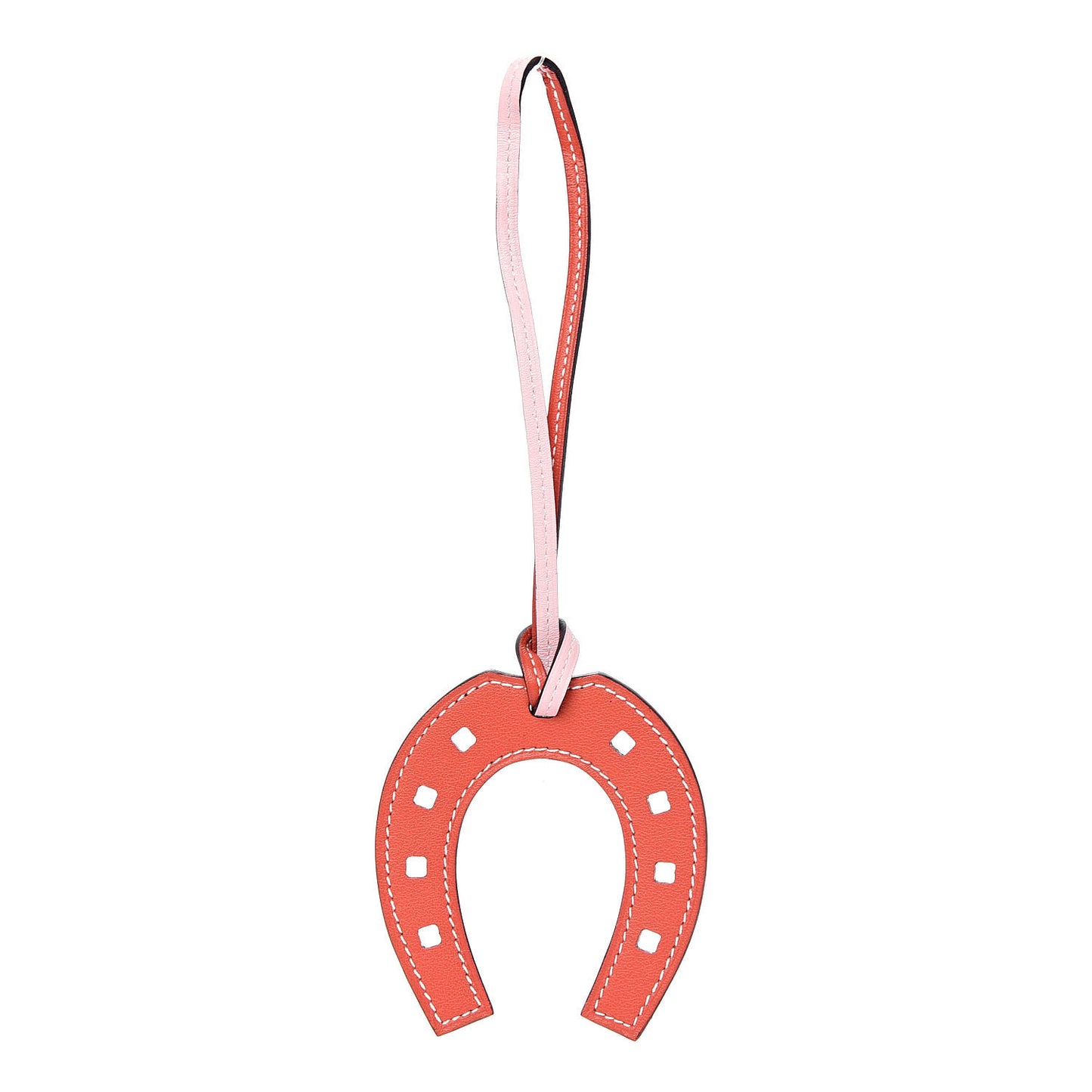 Swift Paddock Horseshoe Bag Charm Rose Sakura Vermillion
