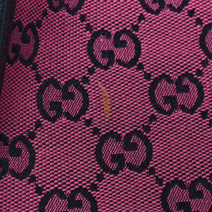 Gucci Monogram Multicolor Textured Dollar Calfskin Small Retro Interlocking G Tote Bag Pink Blue 12 of 13