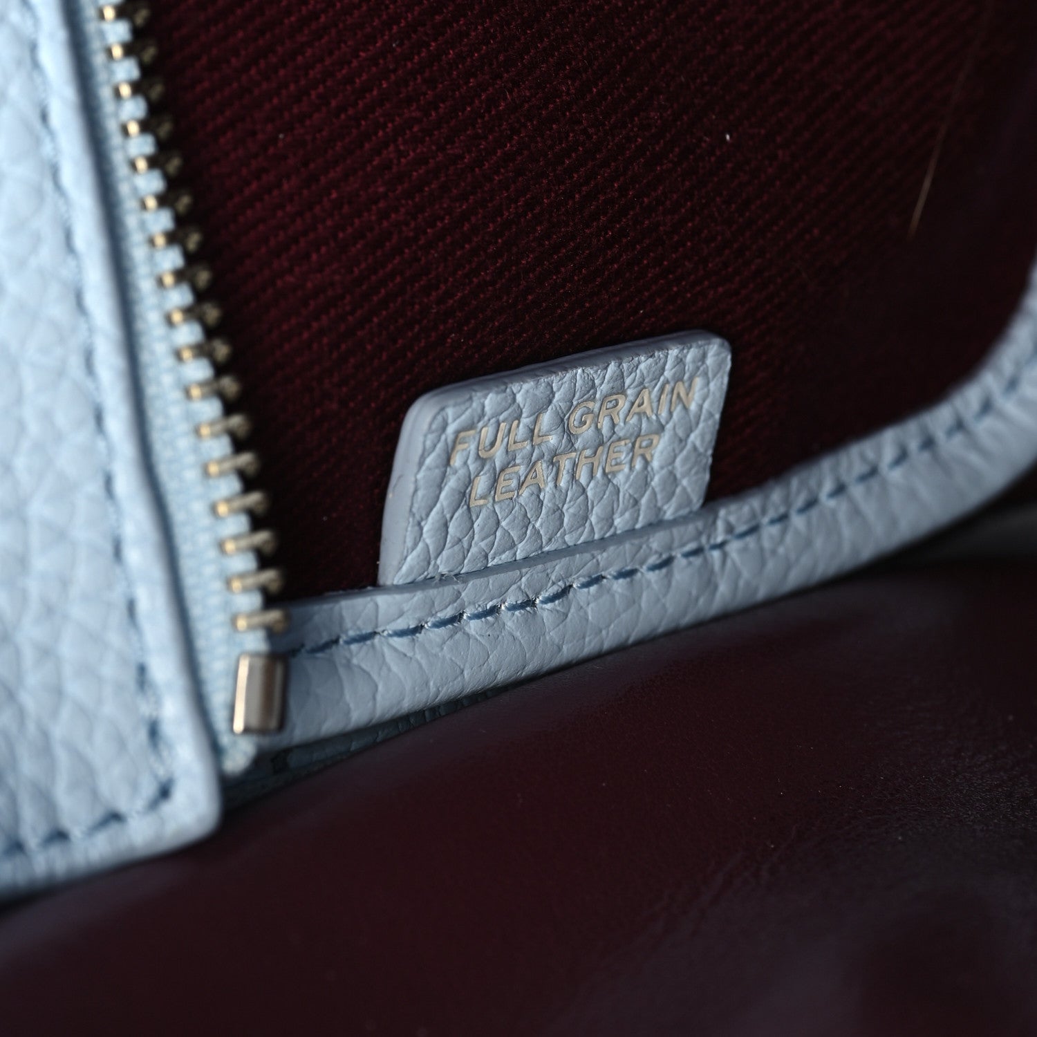Marc Jacobs Grained Calfskin Small The Tote Bag Cloud Blue 8 of 12