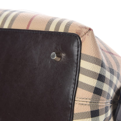 Burberry Haymarket Check Thornley Satchel Chocolate 19 of 22