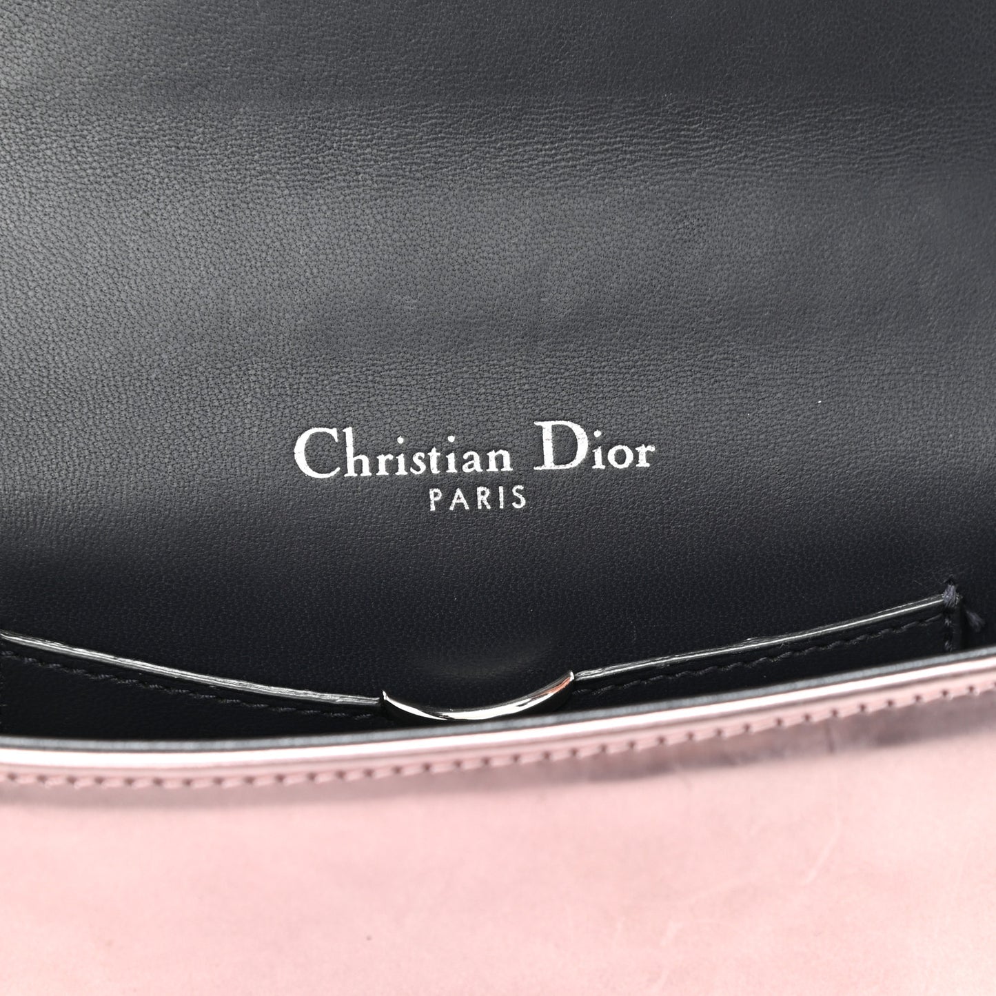 Metallic Patent Micro-Cannage Mini Diorama Flap Bag Pink