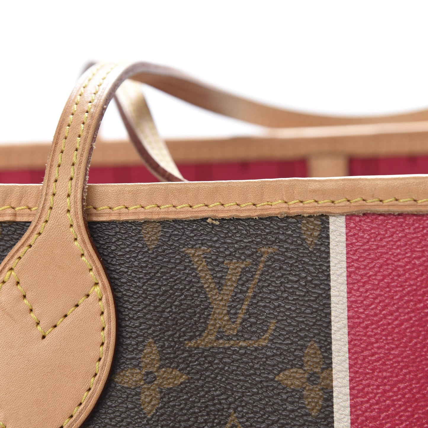 Monogram My LV Heritage Neverfull MM Fuchsia White