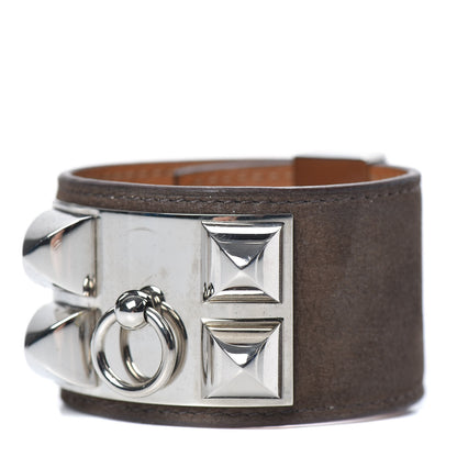 Hermes Veau Doblis Suede Collier de Chien CDC Bracelet 1 of 9