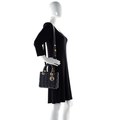 Christian Dior Lambskin Cannage Small My ABCDior Lady Dior Black 4 of 8