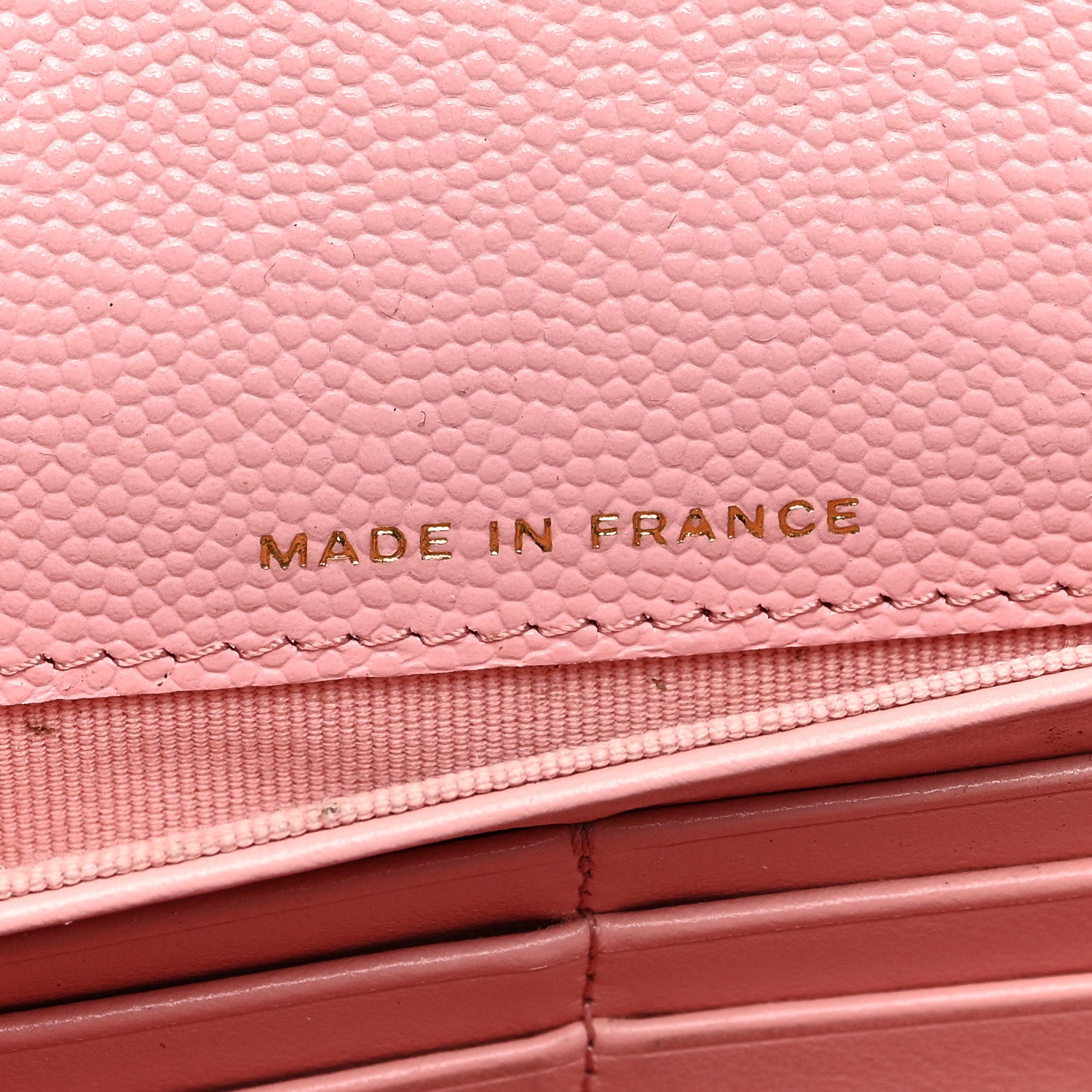 Chanel Caviar Quilted Large Gusset Flap Wallet Pink 7 of 8