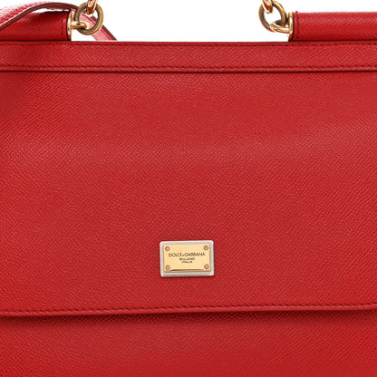 Dolce & Gabbana Dauphine Medium Miss Sicily Satchel Dark Red 8 of 11