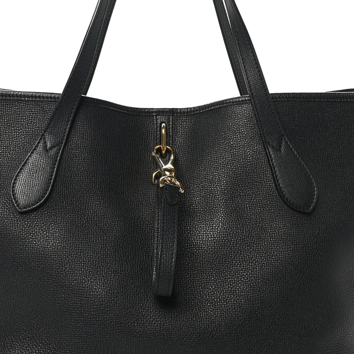 Grainy Calfskin Medium Honeybrook Tote Black