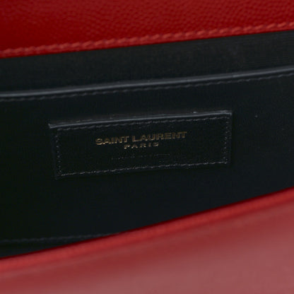 Saint Laurent Grain De Poudre Monogram Cassandre Clutch Rouge Orient 6 of 8