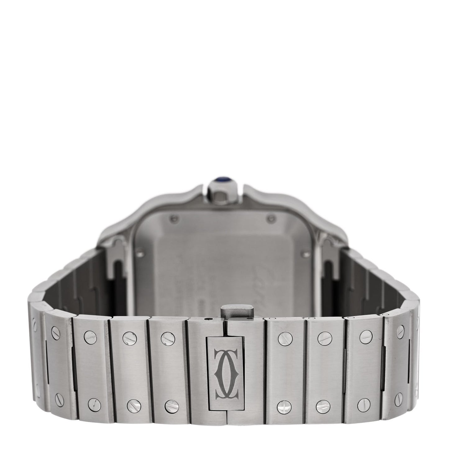Stainless Steel 39.8mm Santos De Cartier Automatic Watch Green