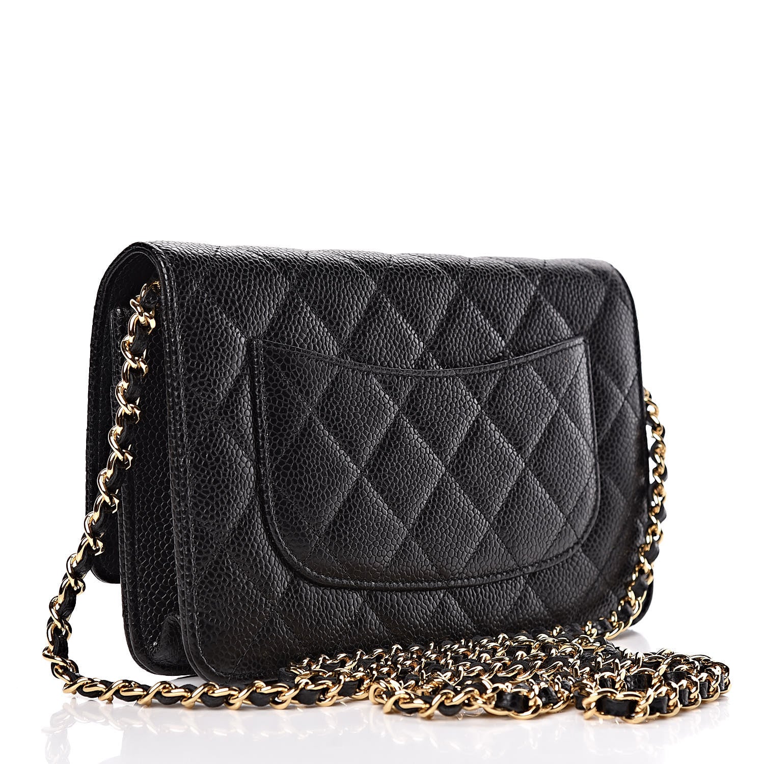 Chanel Caviar Quilted Wallet On Chain WOC Black 3 of 12