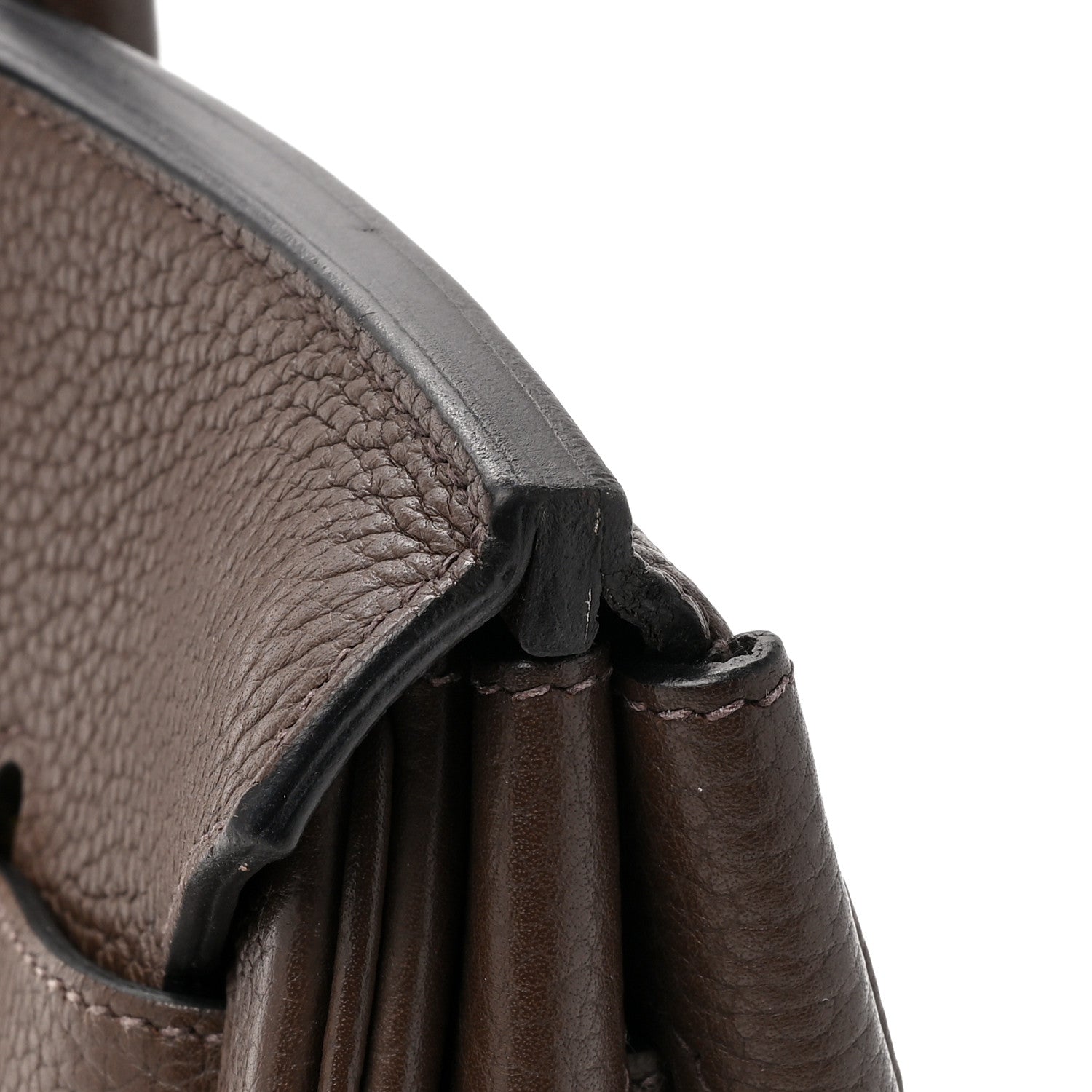 Hermes Taurillon Clemence Birkin 35 Chocolate 11 of 11