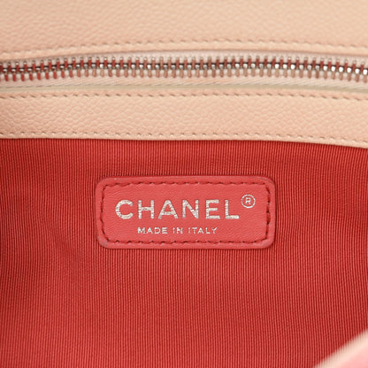 Chanel Caviar Ombre Large Shopping Tote White Rose 14 of 16