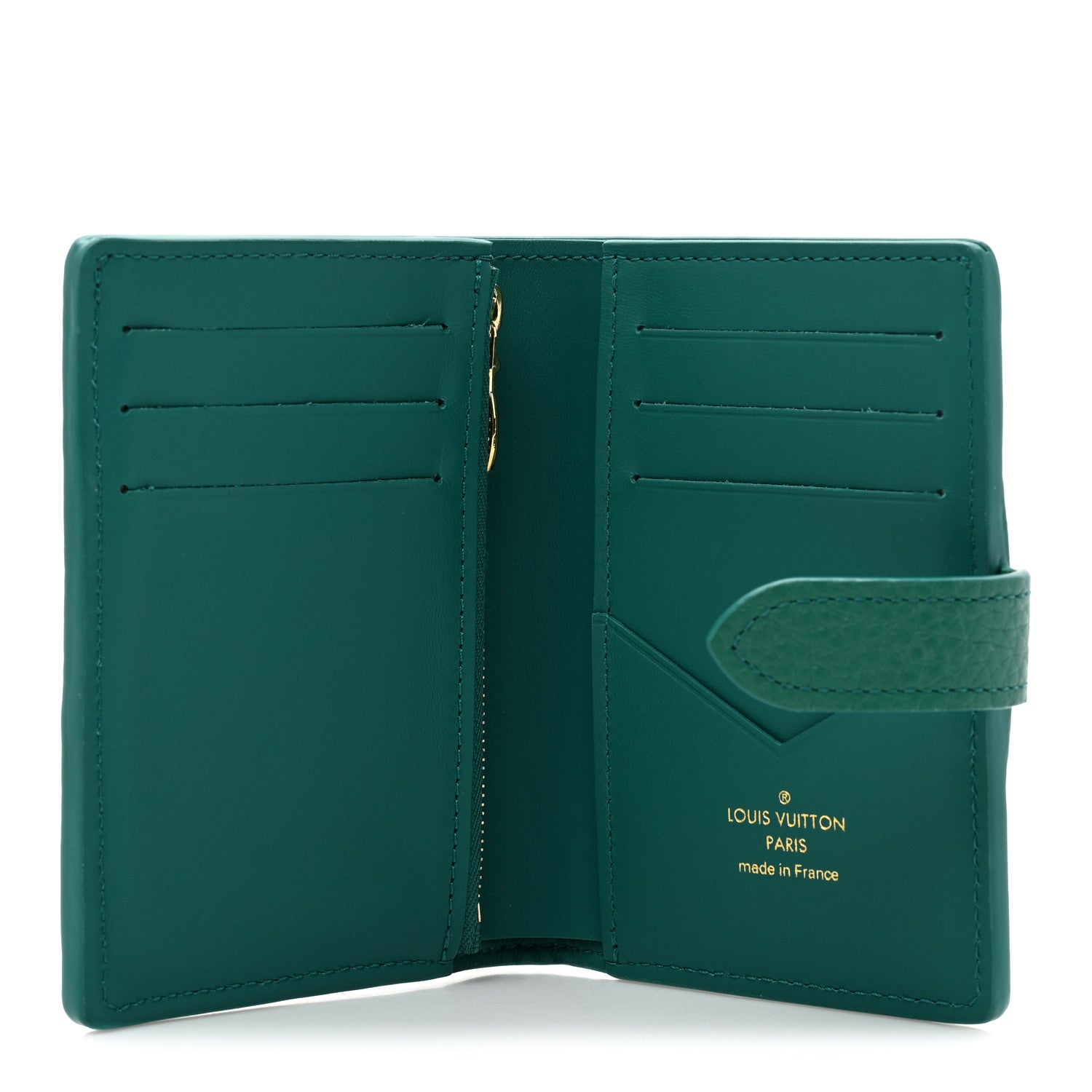 Louis Vuitton Taurillon Capucines Vertical Compact Wallet Green 5 of 12