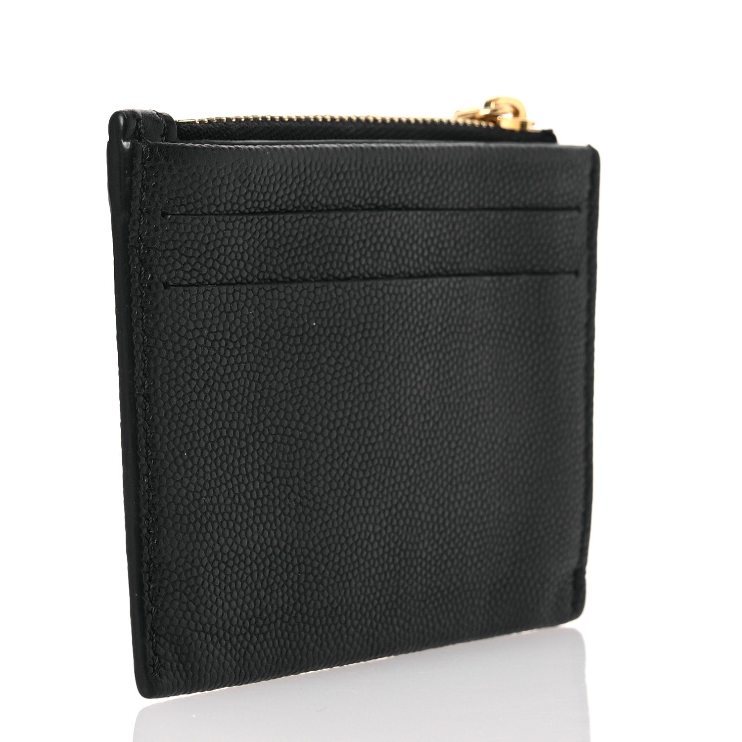 Burberry Grainy Calfskin Zip TB Card Case Black 3 of 10