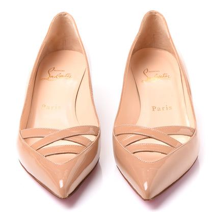 Christian Louboutin Patent 55 Pumps 36 Nude 3 of 9