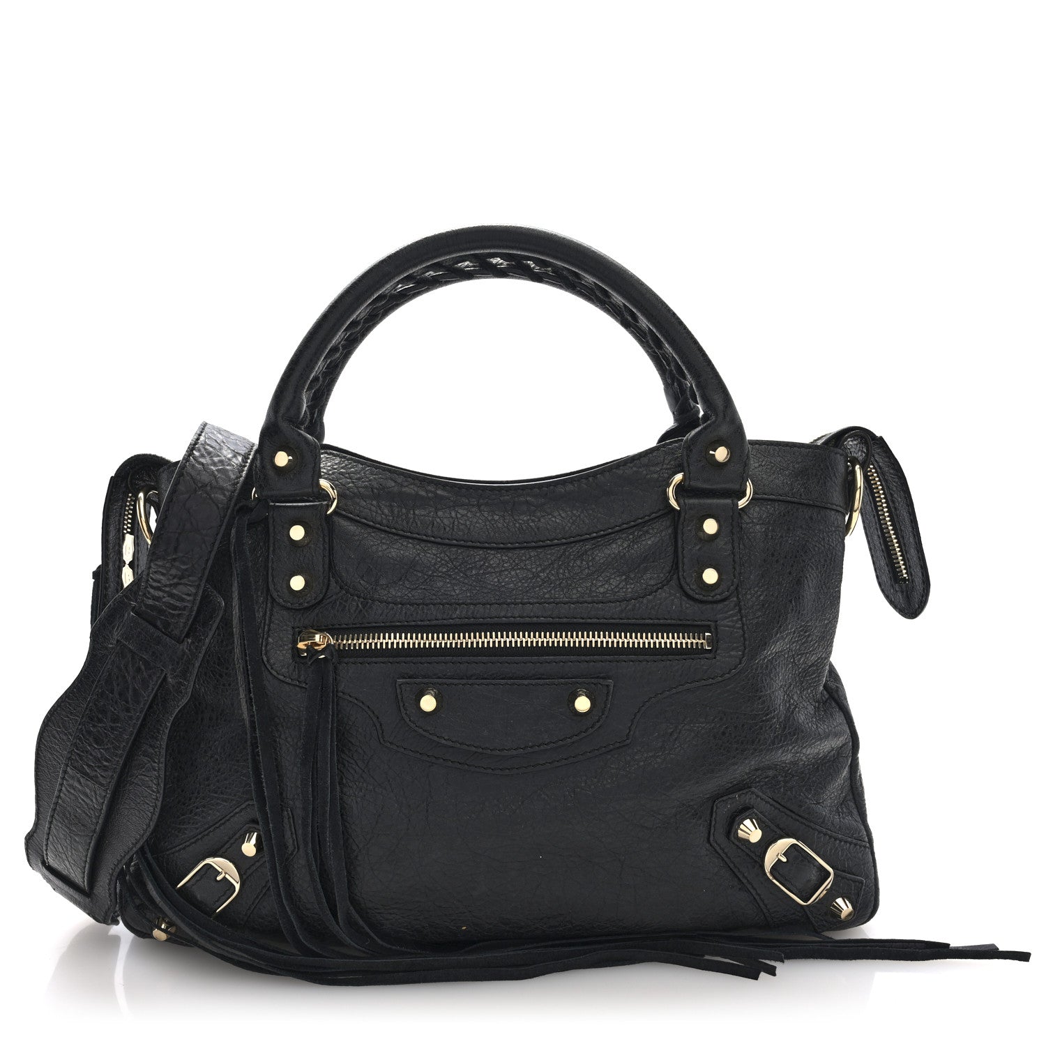 Balenciaga Agneau Classic Gold Hardware Town Black 8 of 10