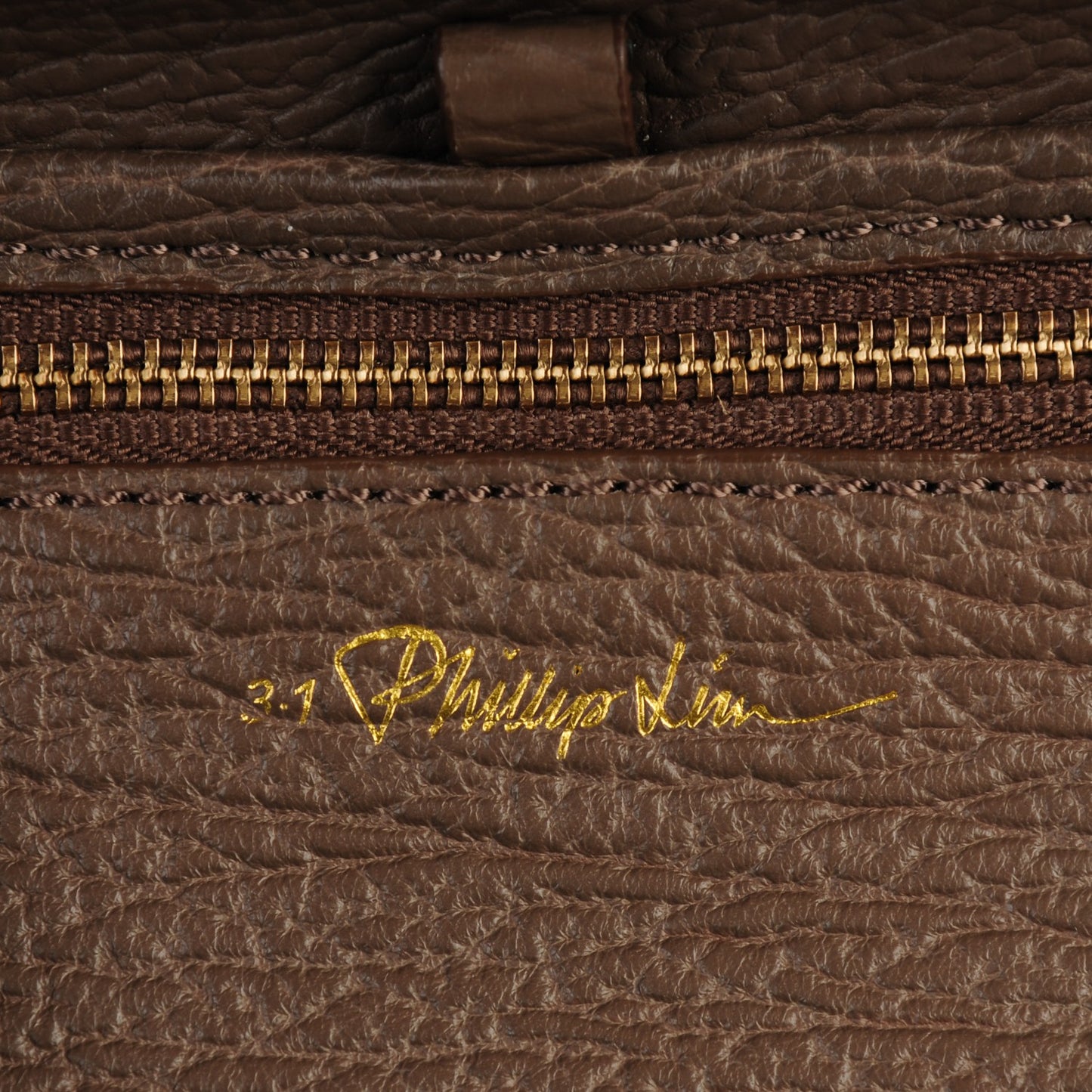 3.1 Textured Calfskin Mini Pashli Satchel Taupe