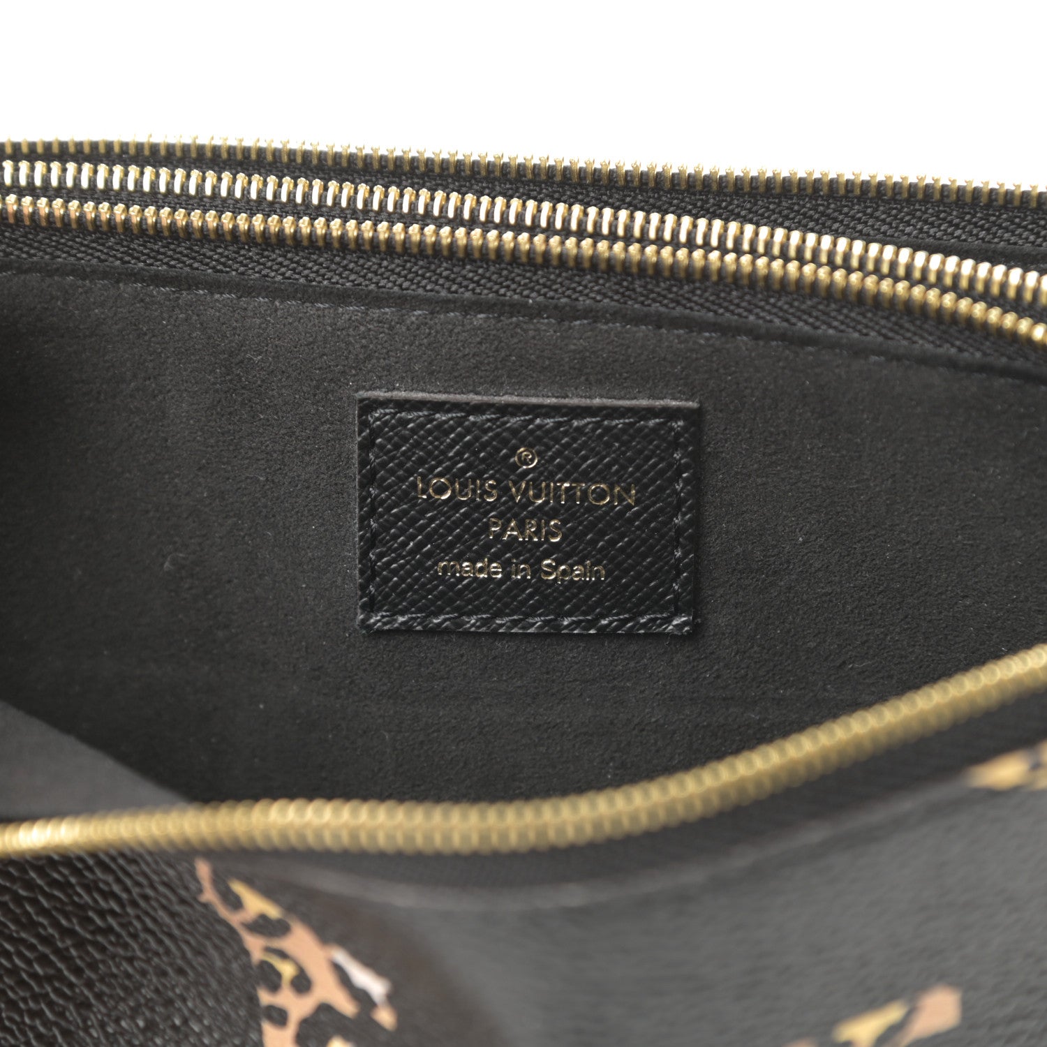 Louis Vuitton Monogram Giant Jungle Pochette Double Zip Black 7 of 11