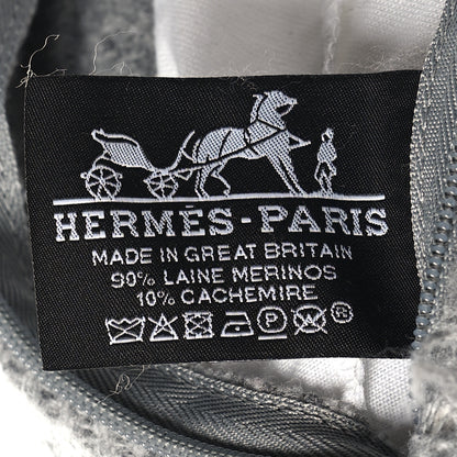Hermes Wool Cashmere Avalon III Pillow PM Ecru Gris Clair 3 of 4