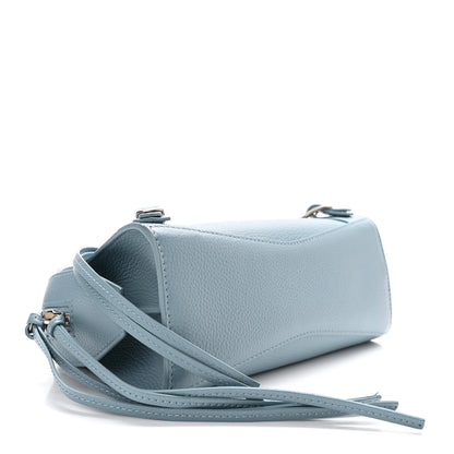 Balenciaga Grained Calfskin Neo Classic Silver Hardware Mini City Blue Grey 4 of 10