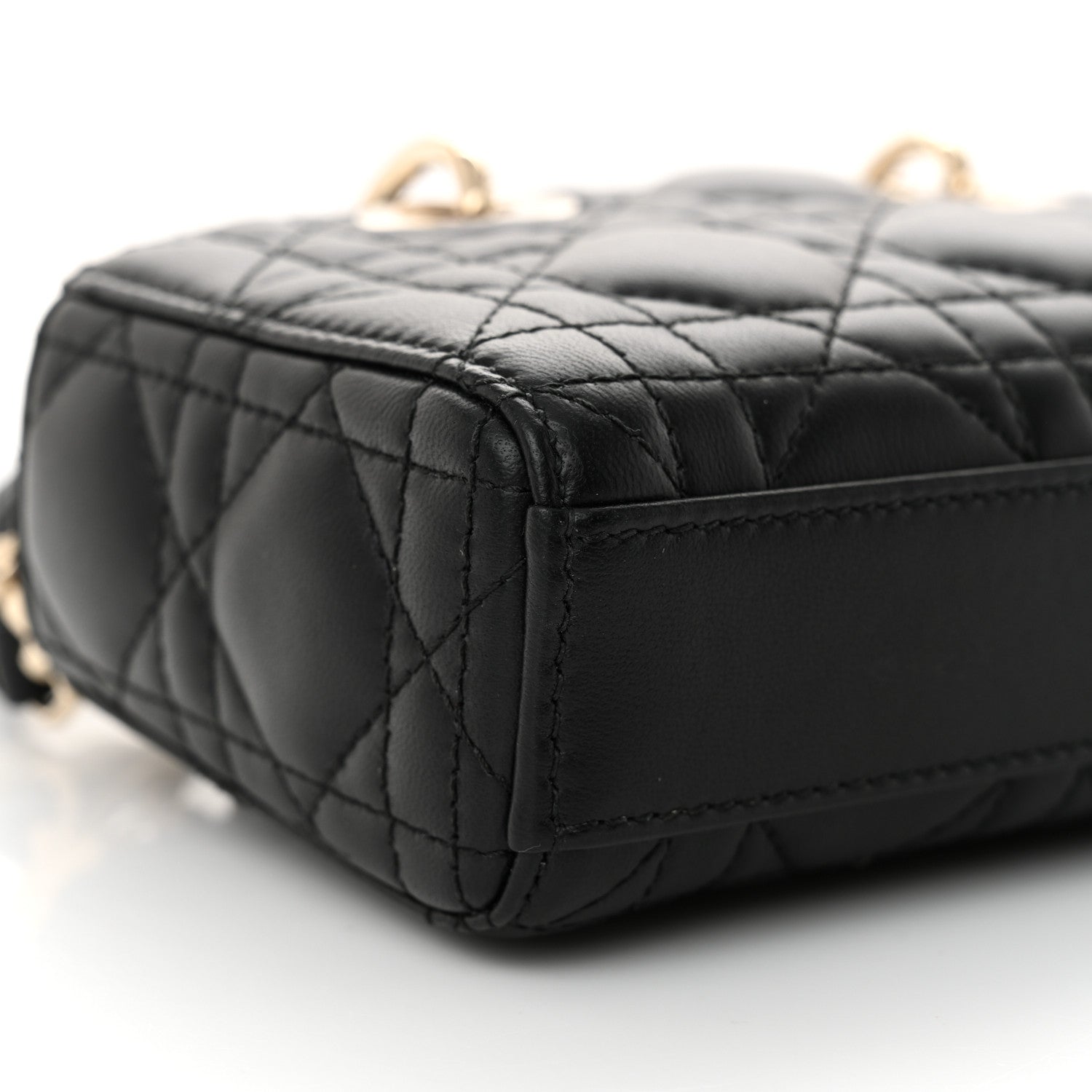 Christian Dior Lambskin Cannage Micro Lady D-Joy Black 9 of 12