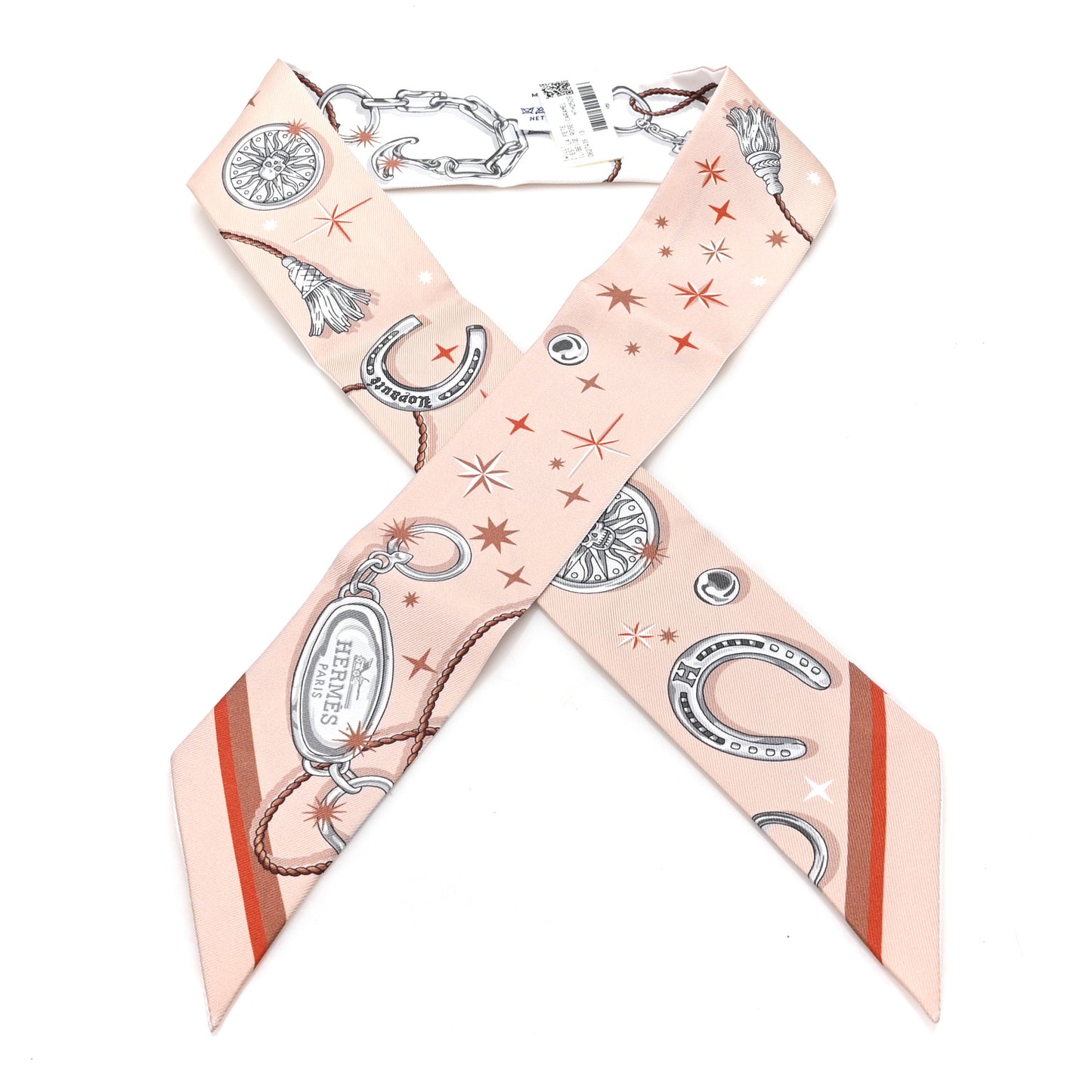 Silk C'est la Fete Twilly Beige Rose Caramel White