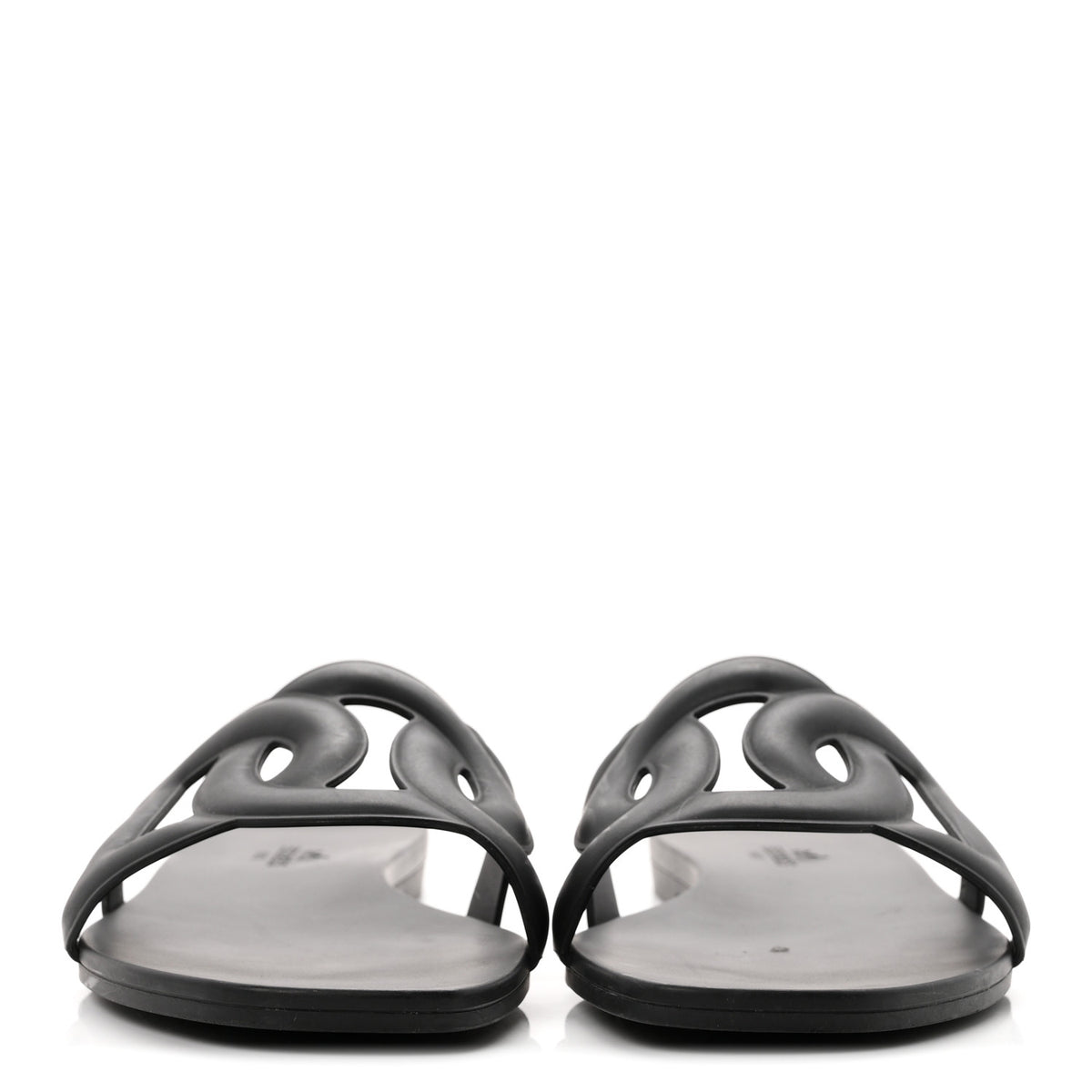 Rubber Aloha Sandals 37 Black