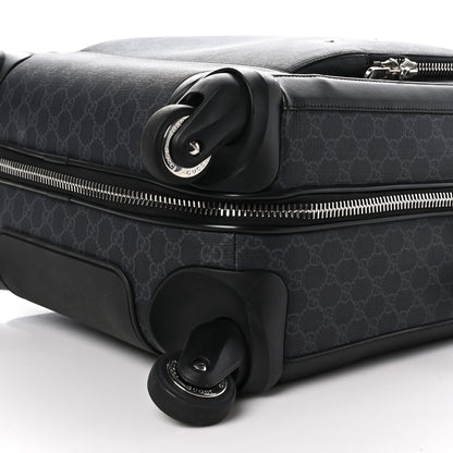 Gucci GG Supreme Monogram Gran Turismo Suitcase Black Grey 8 of 10