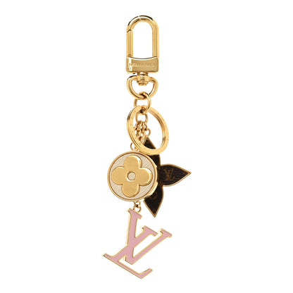 Louis Vuitton Metal Monogram Epi Spring Street Bag Charm Key Holder Gold 1 of 5