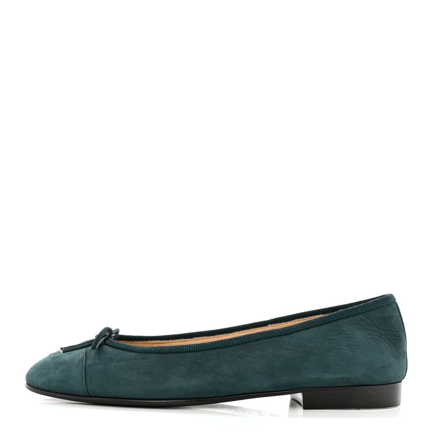 Suede Cap Toe CC Ballerina Flats 35.5 Turquoise