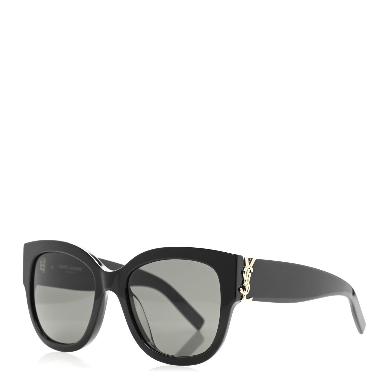 Saint Laurent Acetate Cateye Sunglasses SL M95 F Black 1 of 8