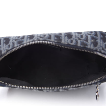 Christian Dior HOMME Oblique Jacquard Safari Messenger Navy Blue 5 of 8