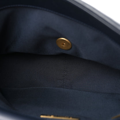 Chanel Goatskin Quilted Large Chanel 19 Flap Dark Blue 5 of 13
